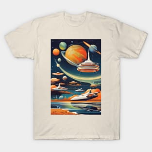 Soviet sci fi space art T-Shirt